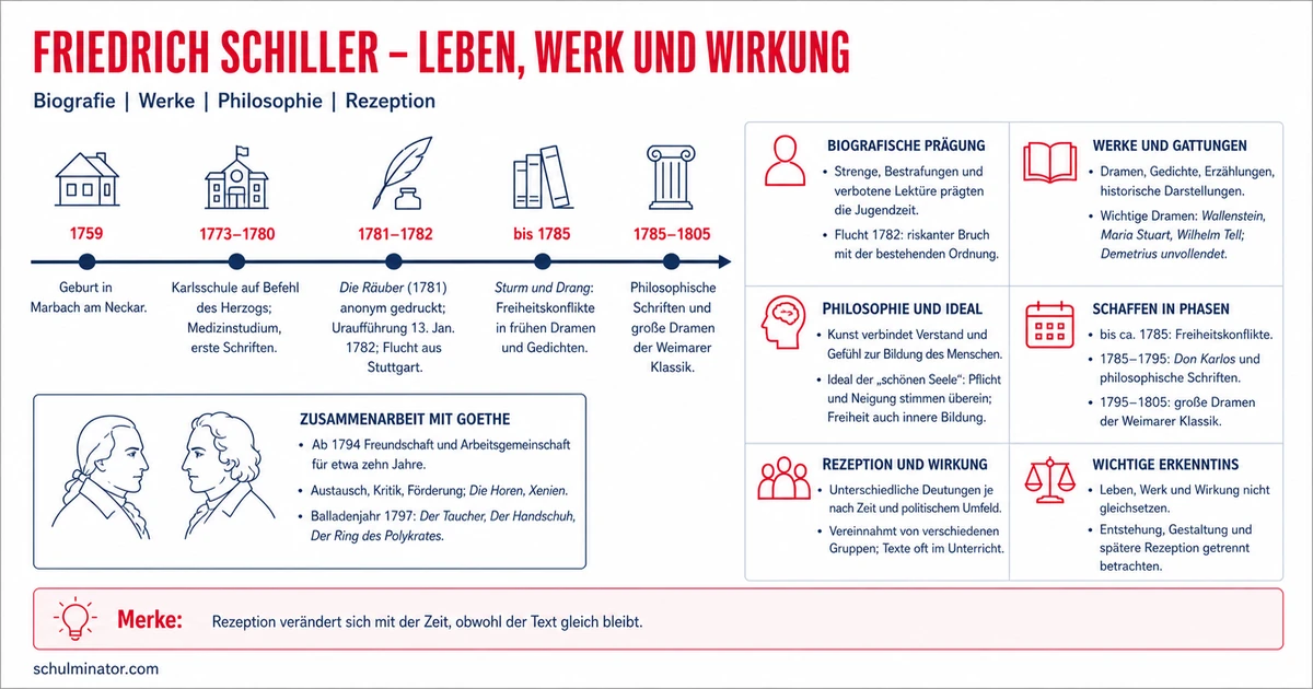 Friedrich Schiller: Leben, Werke und Wirkung
