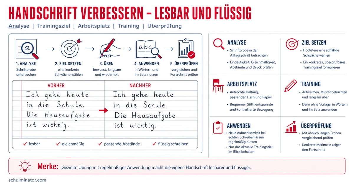 Handschrift verbessern: leserlich und flüssig schreiben