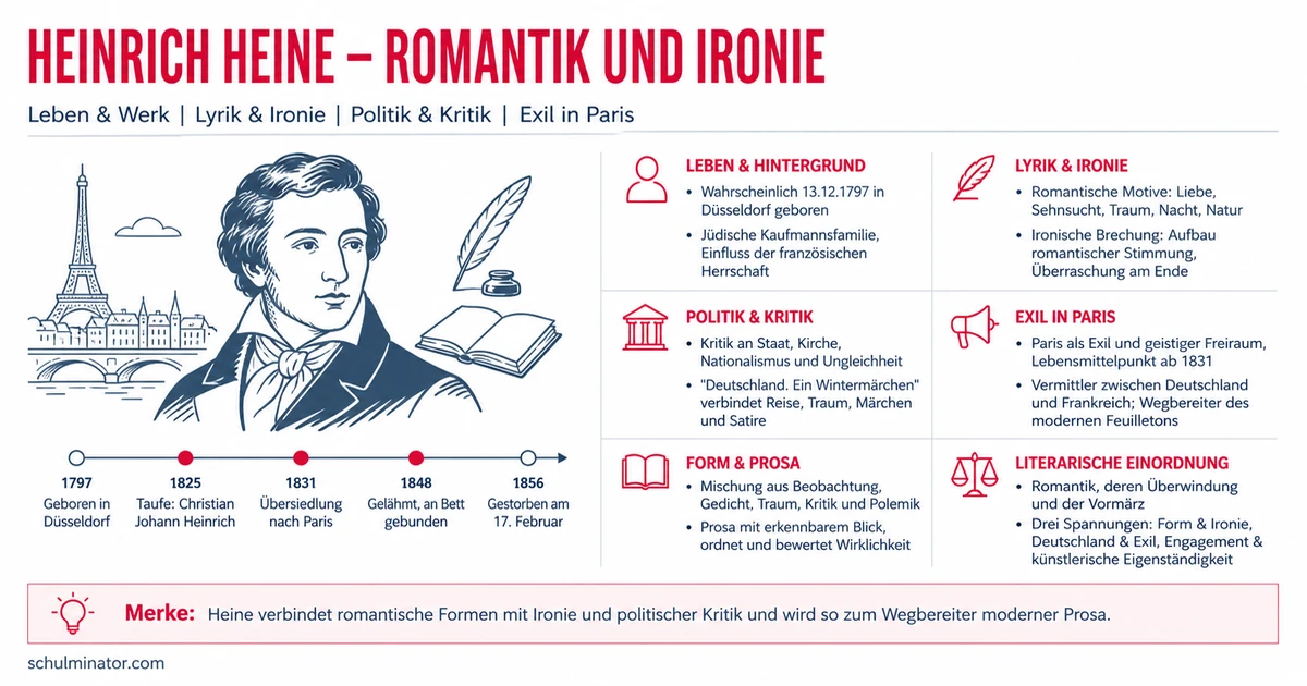 Heinrich Heine: Leben, Werk und Ironie
