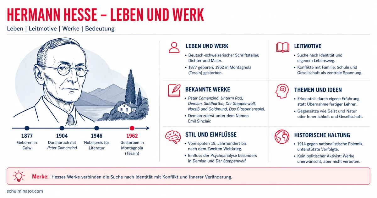 Hermann Hesse: Leben, Werke und zentrale Themen