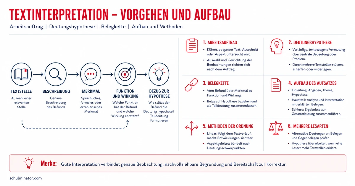 Literarische Texte interpretieren: Methode und Aufbau