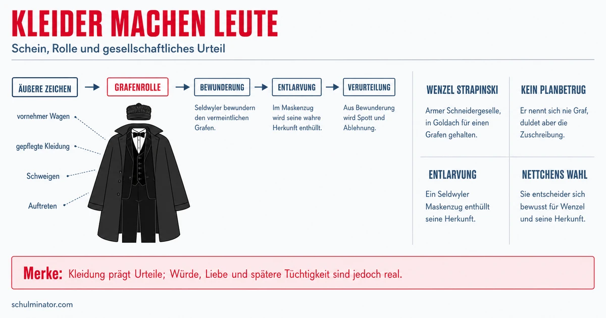Kleider machen Leute: Handlung und Deutung