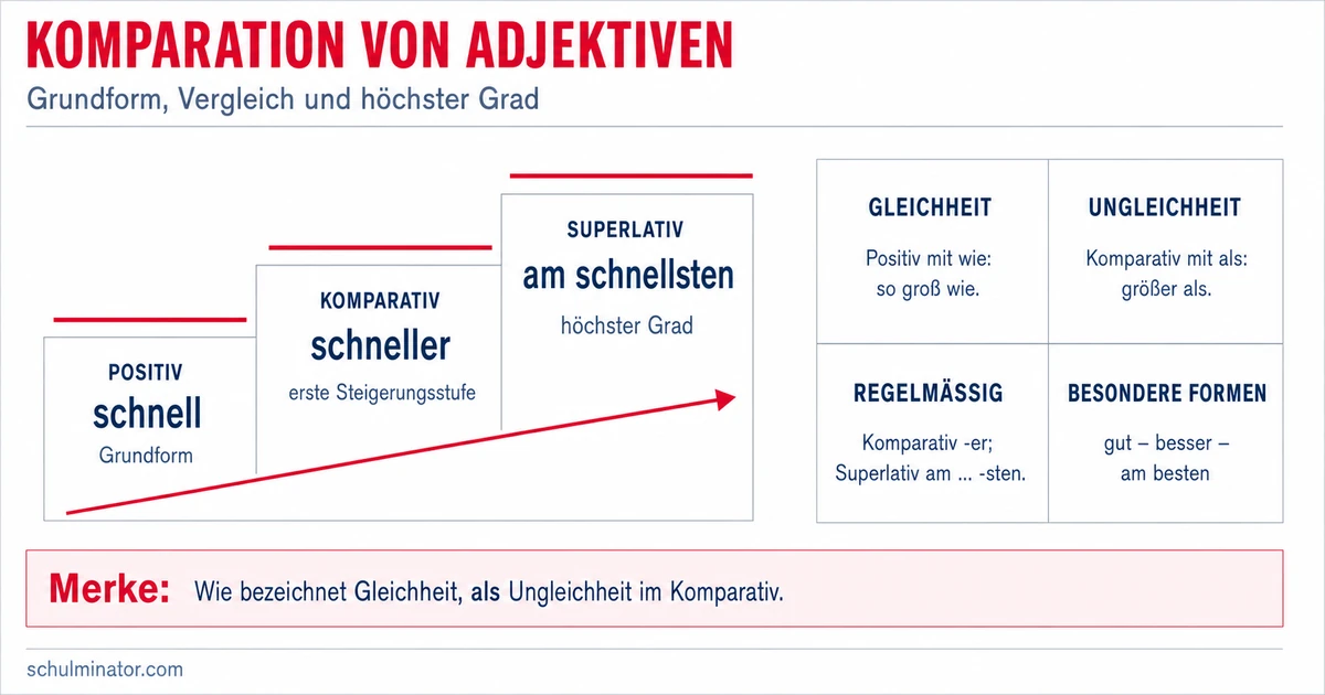 Komparation: Adjektive richtig steigern