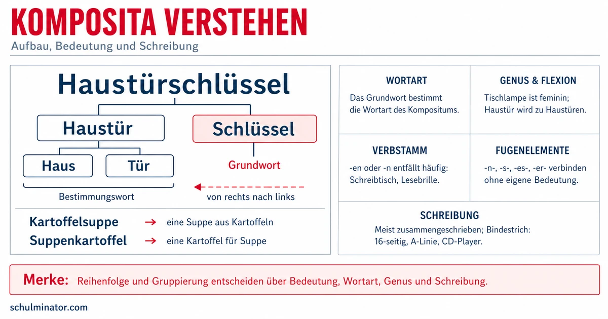 Kompositum: Aufbau, Bildung und Schreibung