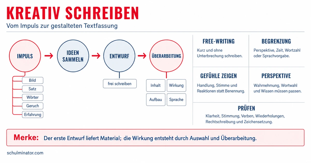 Kreatives Schreiben: Ideen finden und Texte gestalten