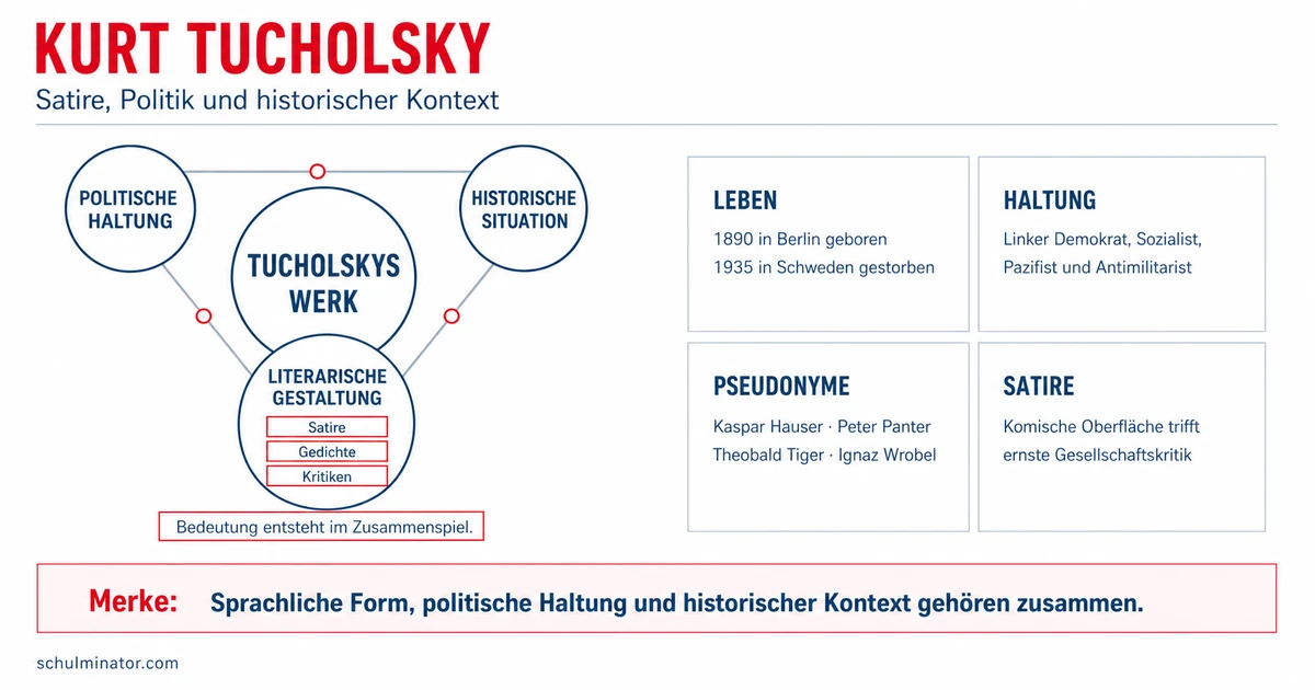 Kurt Tucholsky: Leben, Werke und politische Satire