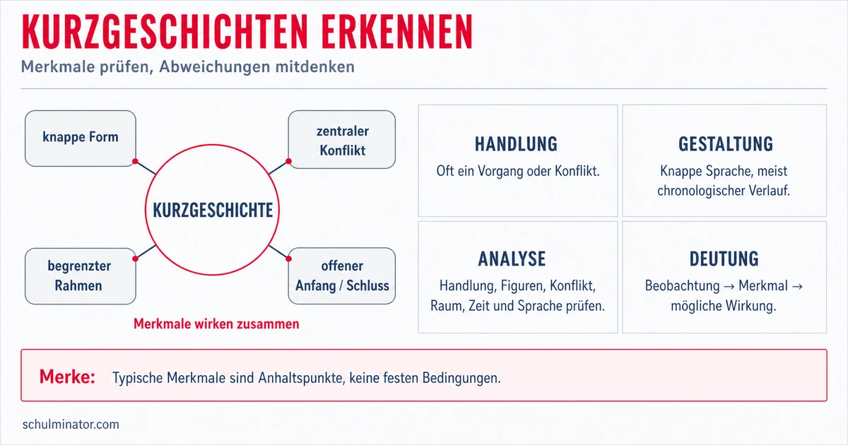 Kurzgeschichte: Merkmale erkennen und analysieren