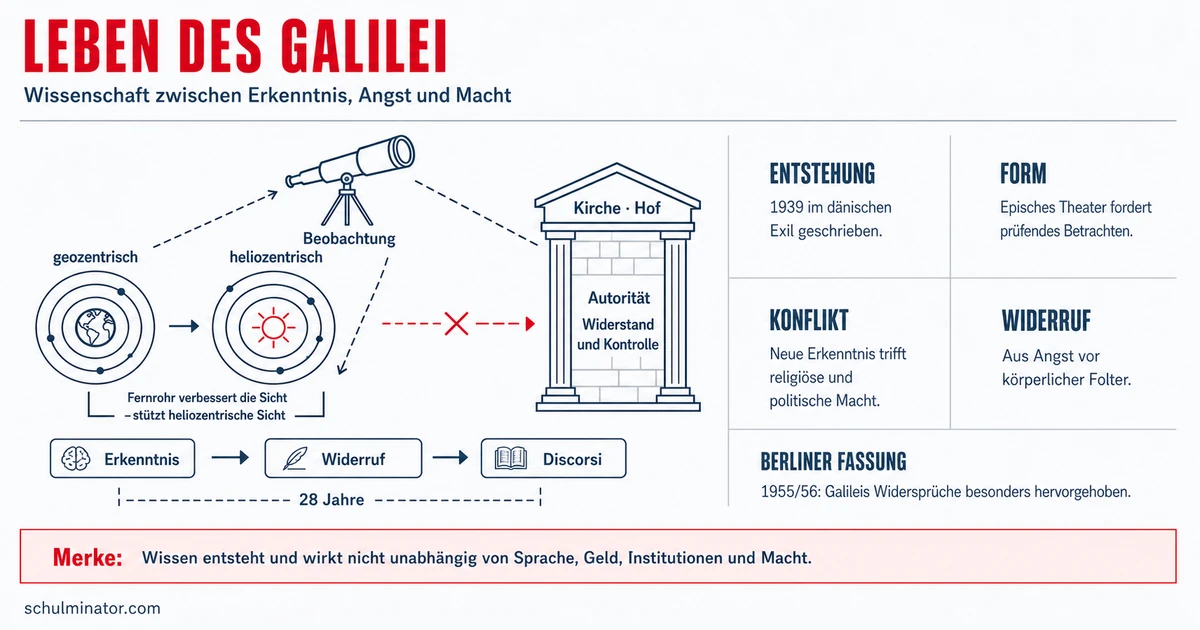 Leben des Galilei: Inhalt, Figuren und Deutung