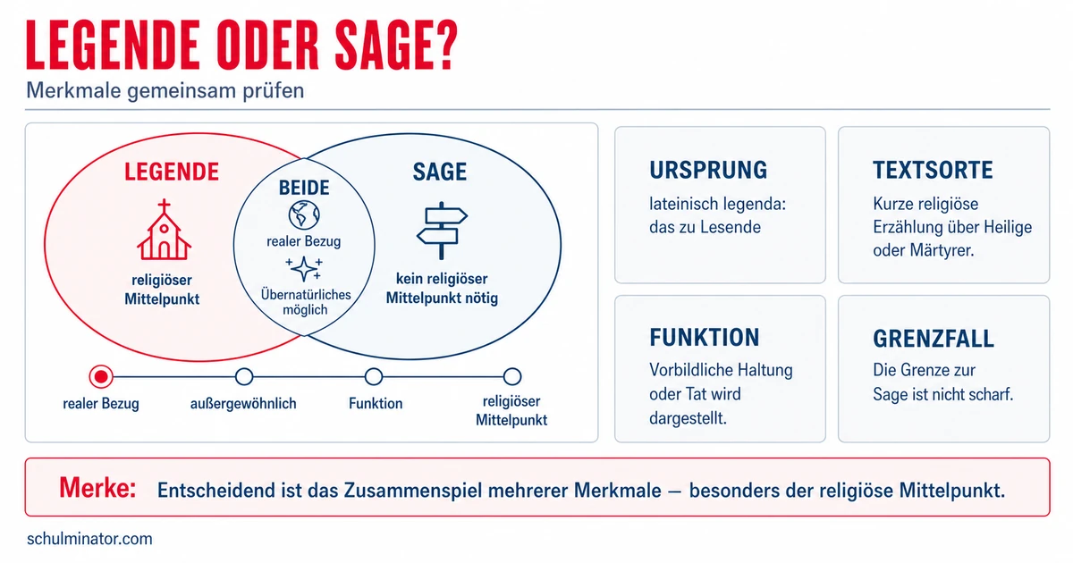 Legenden: Merkmale erkennen und sicher abgrenzen