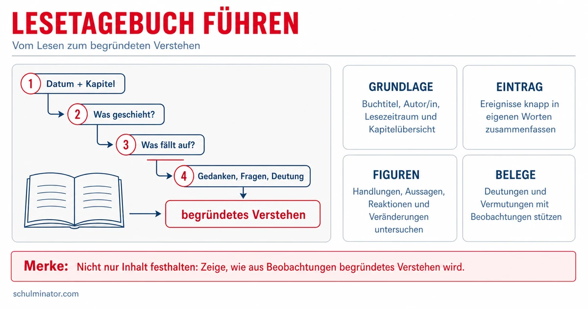 Lesetagebuch führen: Aufbau, Einträge und Ideen