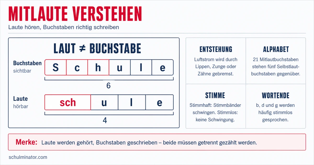 Mitlaute (Konsonanten) einfach erklärt