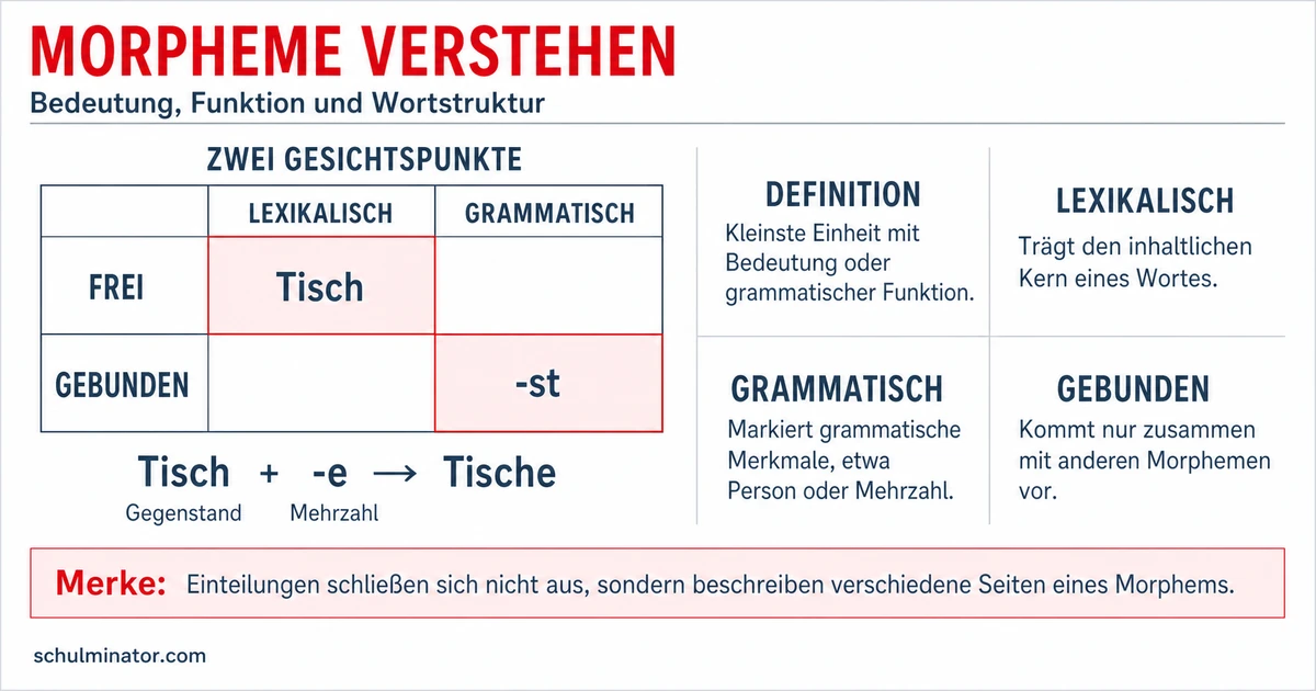 Morphem: Wortbausteine erkennen und bestimmen