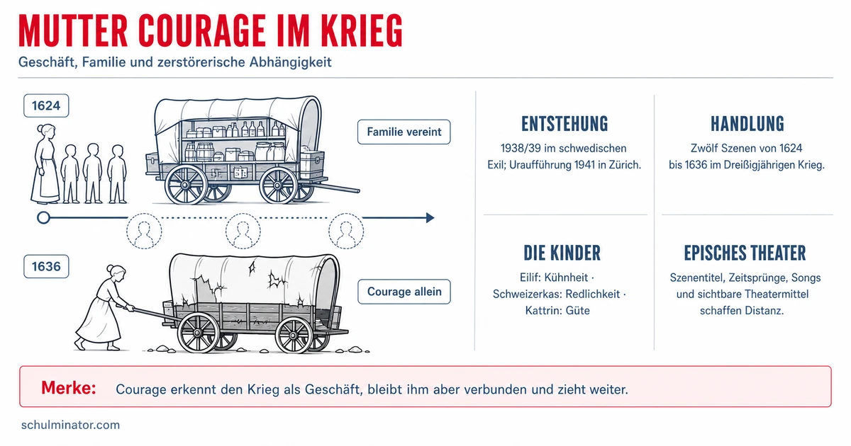Mutter Courage und ihre Kinder: Handlung und Analyse