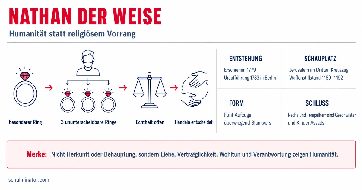 Nathan der Weise: Handlung, Ringparabel und Deutung