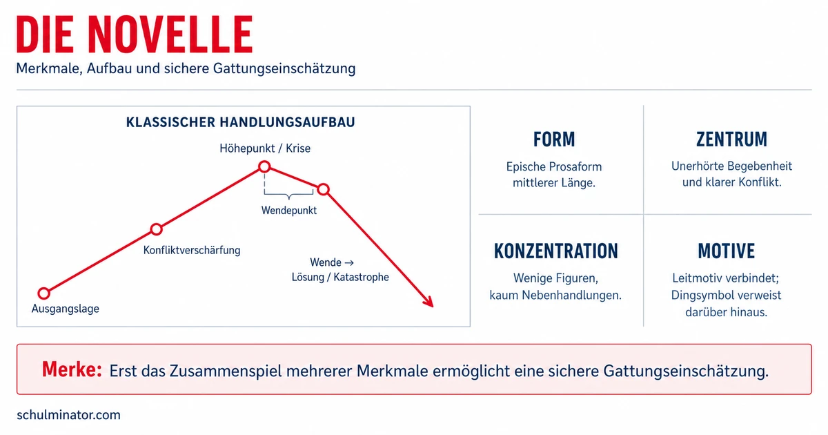 Novelle: Merkmale, Aufbau und Analyse