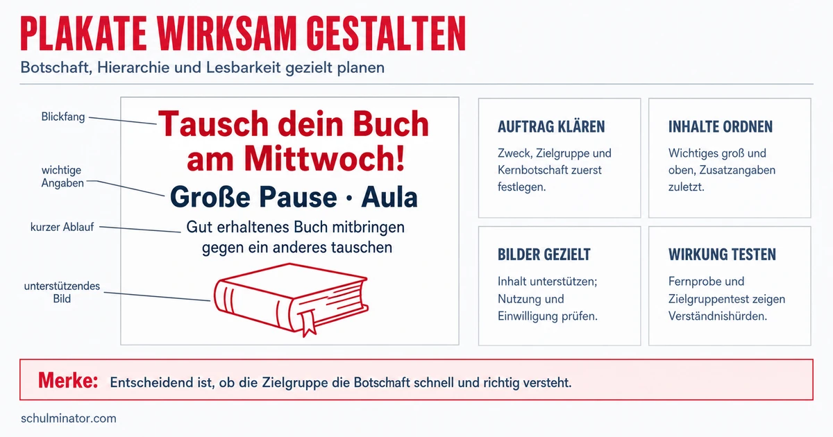 Plakatgestaltung: Klar planen und gestalten