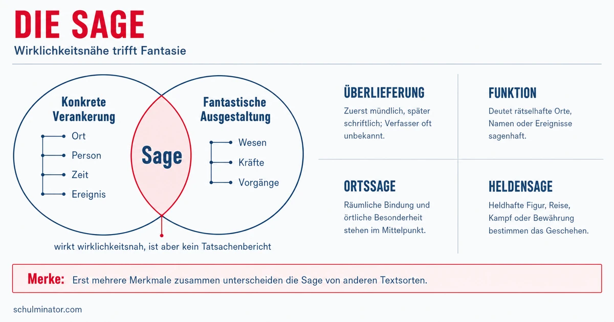 Sagen erkennen: Merkmale, Arten und Abgrenzung