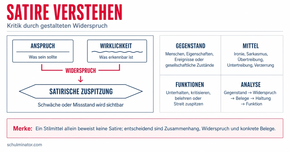 Satire erkennen und analysieren
