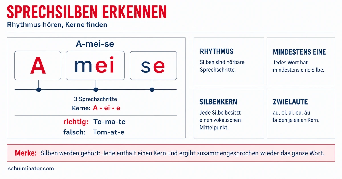 Silben hören: Wörter sicher gliedern