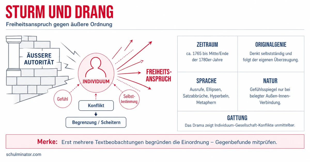 Sturm und Drang: Merkmale, Werke und Analyse