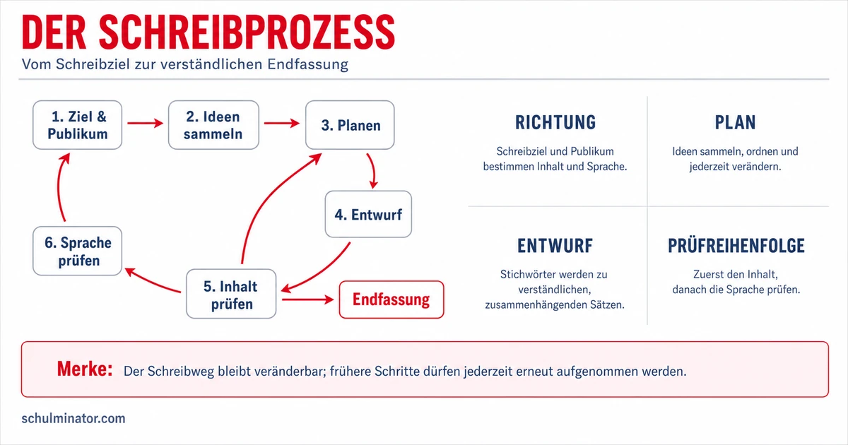 Texte planen, überarbeiten und präsentieren