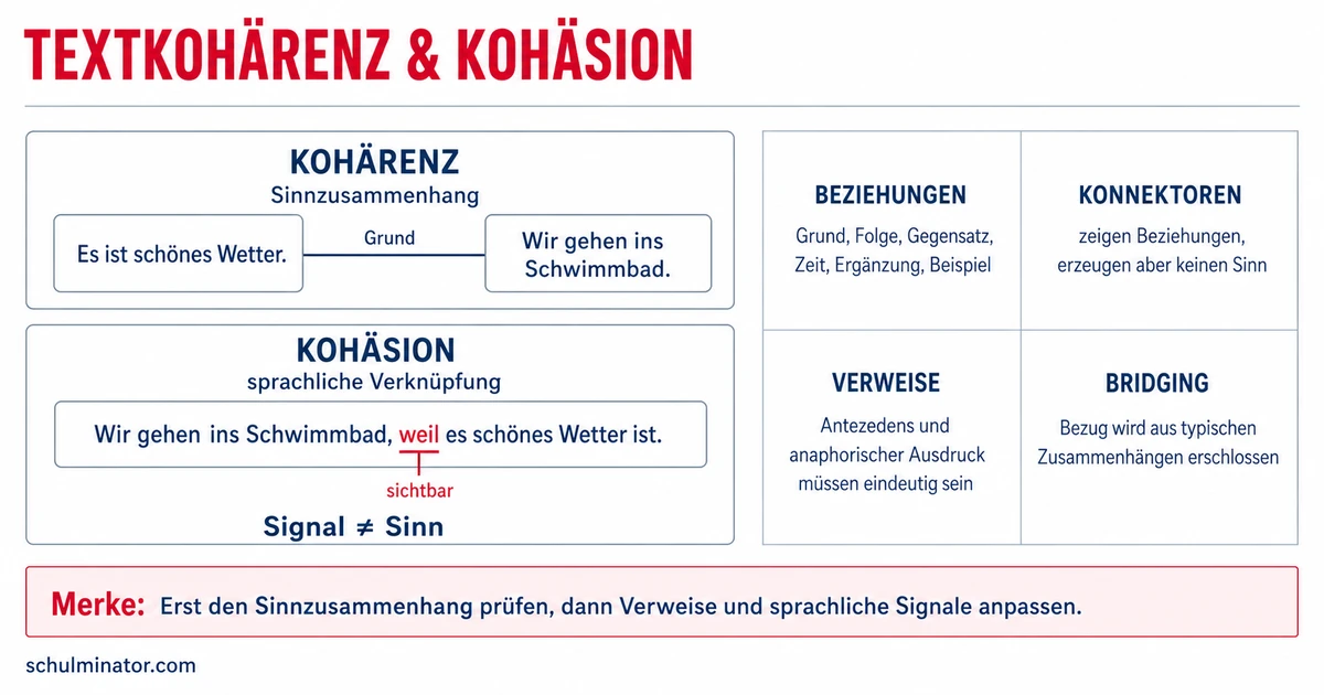 Textkohärenz: Zusammenhänge erkennen und verbessern