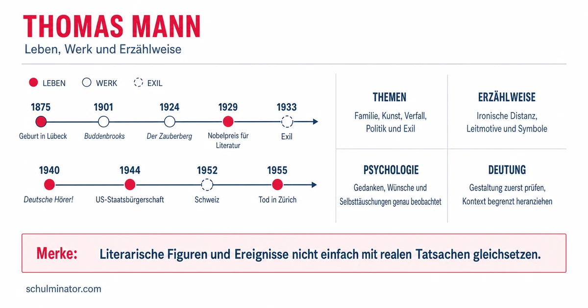 Thomas Mann: Leben, Werke und Schreibweise