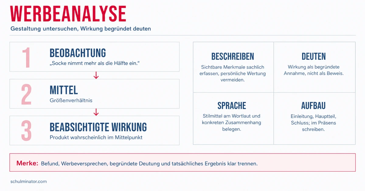 Werbeanalyse: Werbung Schritt für Schritt untersuchen