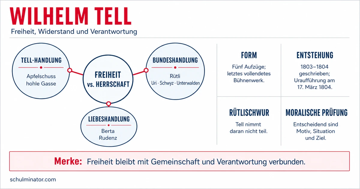 Wilhelm Tell: Handlung, Figuren und Deutung