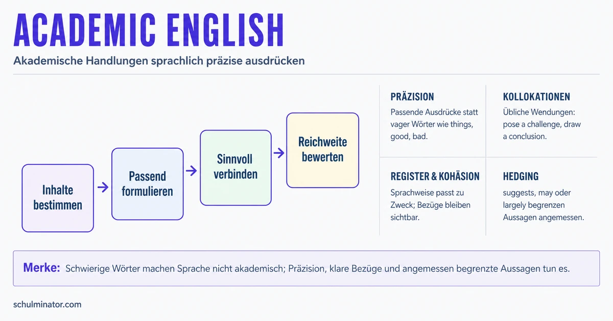 Academic English: präzise und klar schreiben