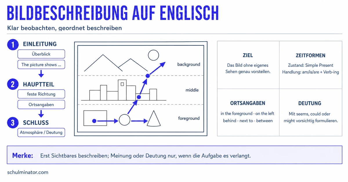 Bildbeschreibung Englisch: Grundschule einfach erklärt