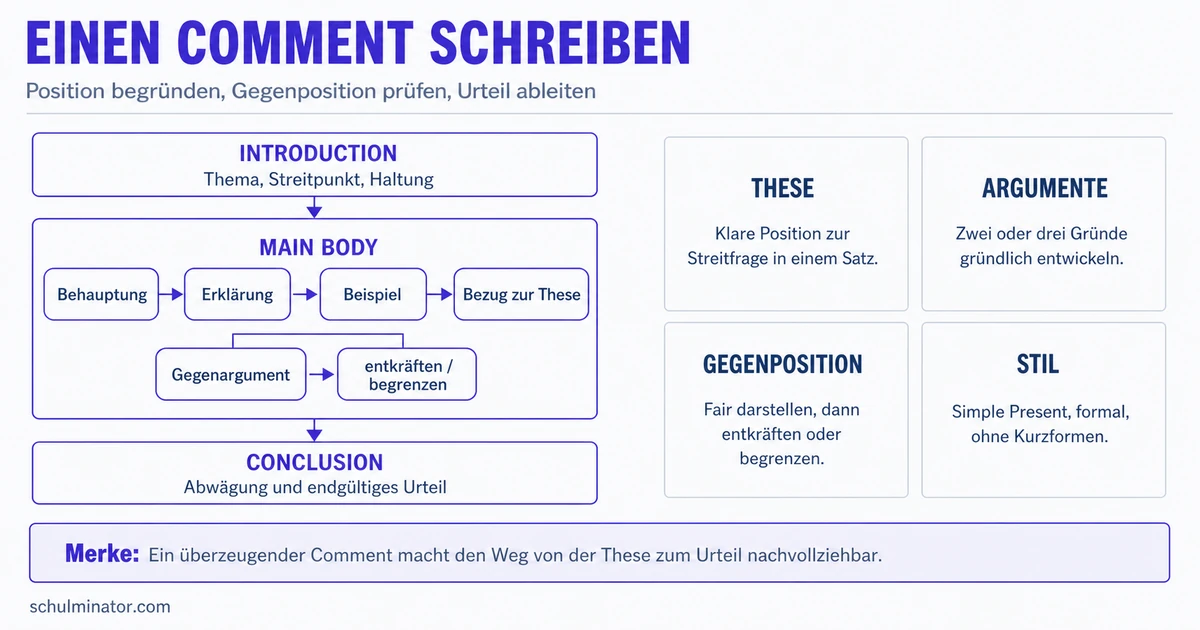 Comment schreiben Englisch: Aufbau und Beispiele