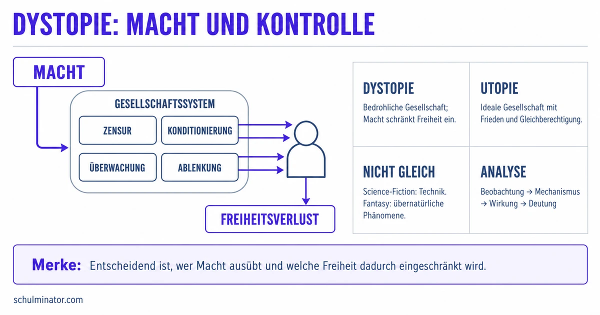 Dystopie auf Englisch erkennen und analysieren