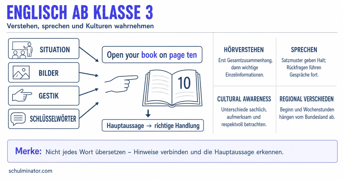 Englisch ab Klasse 3: Ziele und Lernwege