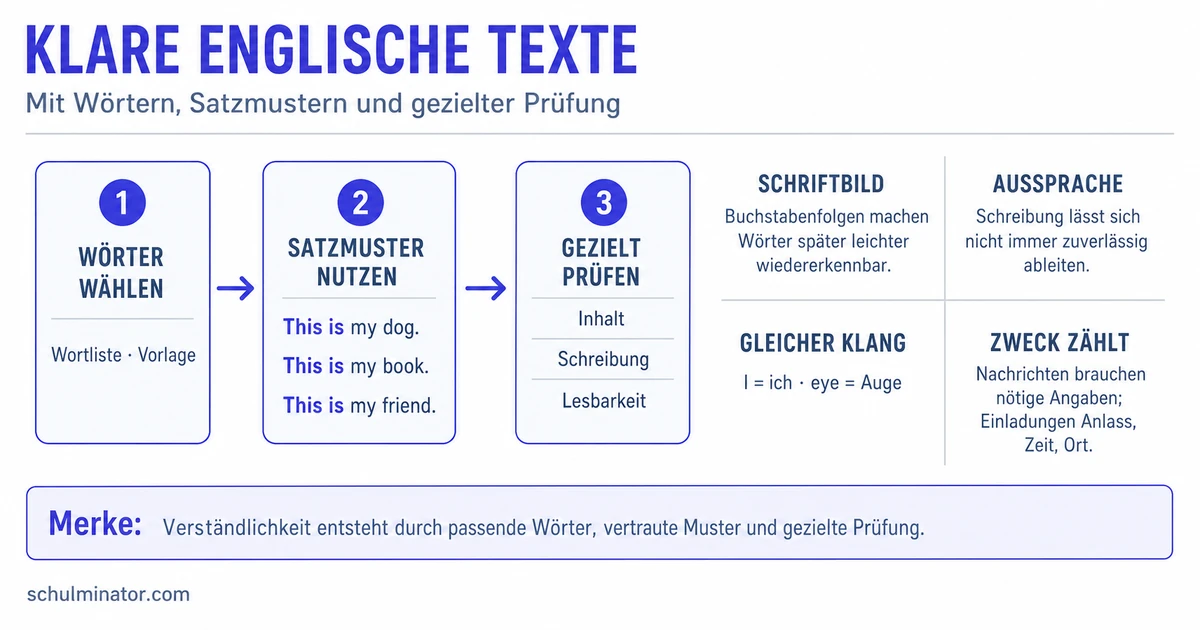 Englisch schreiben in der Grundschule: Erste Texte