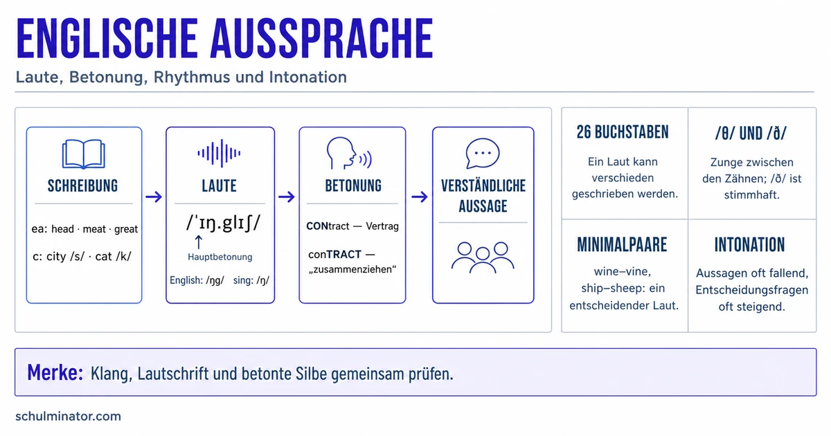 Englische Aussprache: Laute und Betonung üben