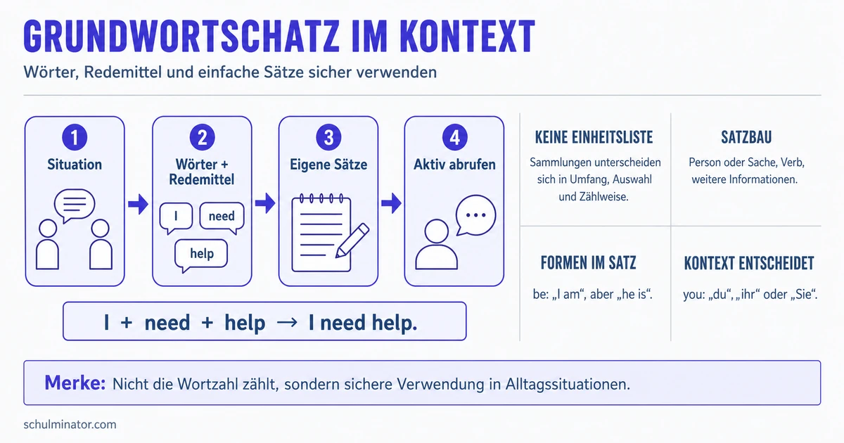 Englischer Grundwortschatz für den Alltag