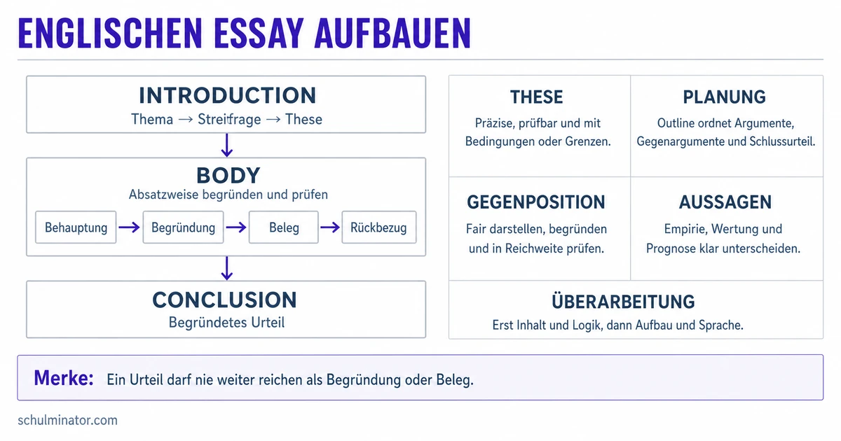 Englischen Essay schreiben: Aufbau und Beispiele