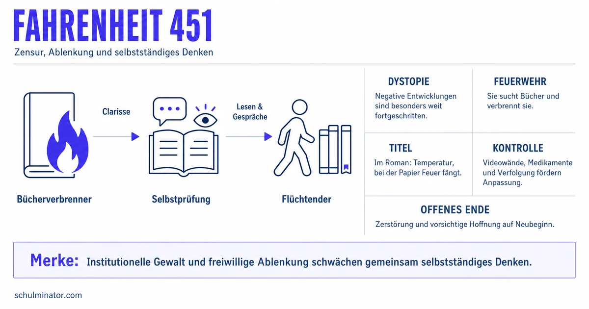 Fahrenheit 451: Handlung, Figuren und Deutung