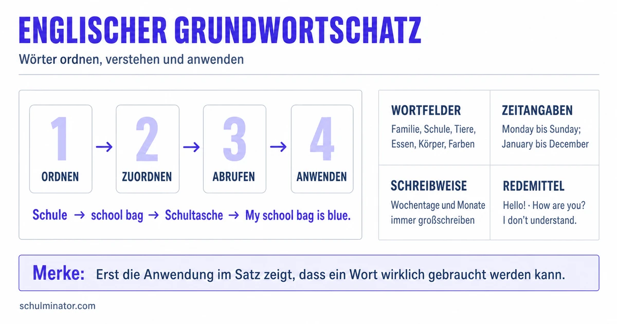 Englischer Grundwortschatz für die Grundschule