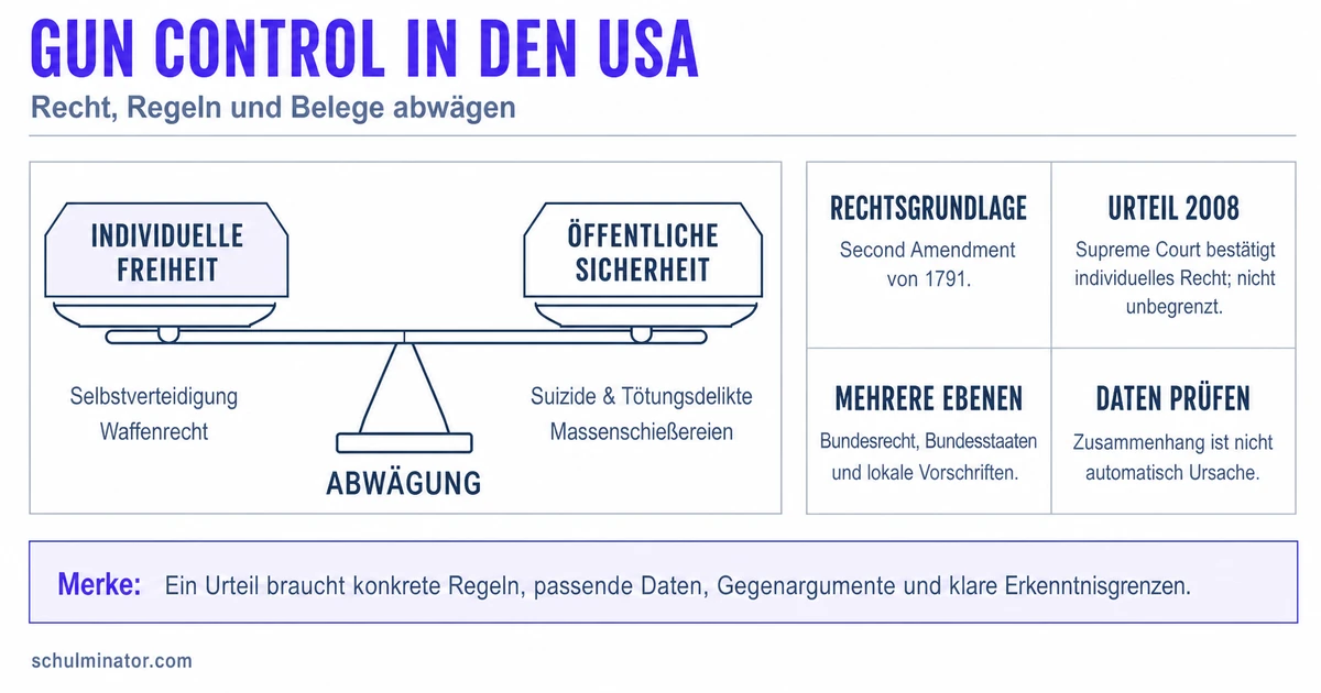 Gun Control USA: Gesetze, Zahlen und Argumente