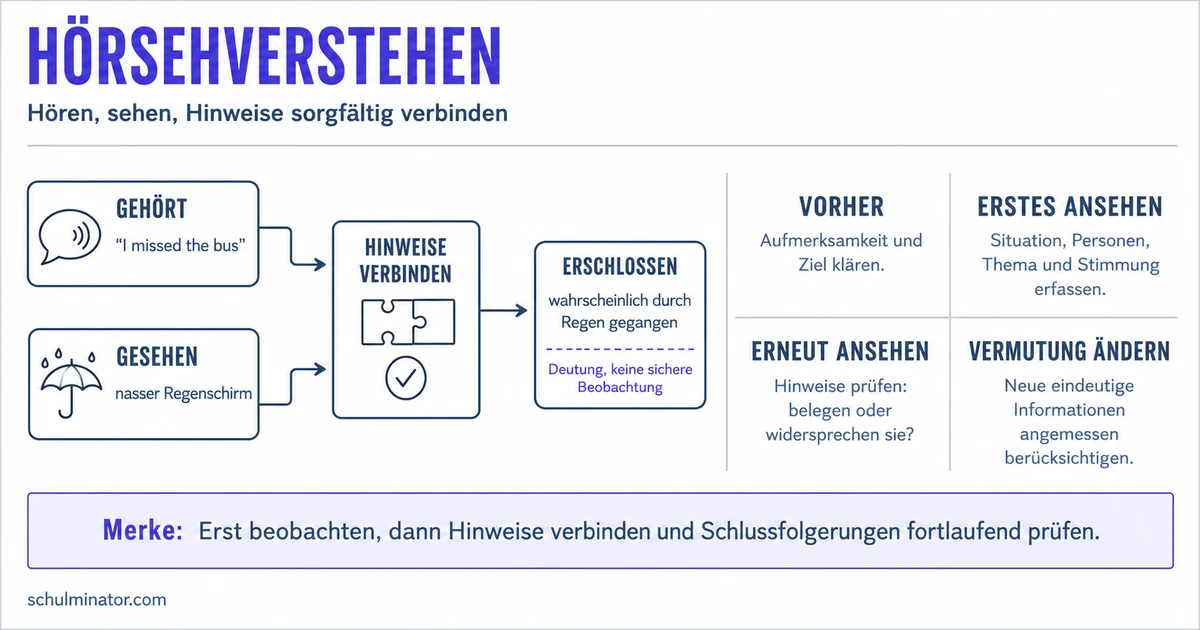 Hörsehverstehen Englisch: Bild und Ton verbinden