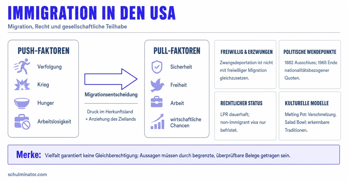 Immigration in the USA: Geschichte und Debatte