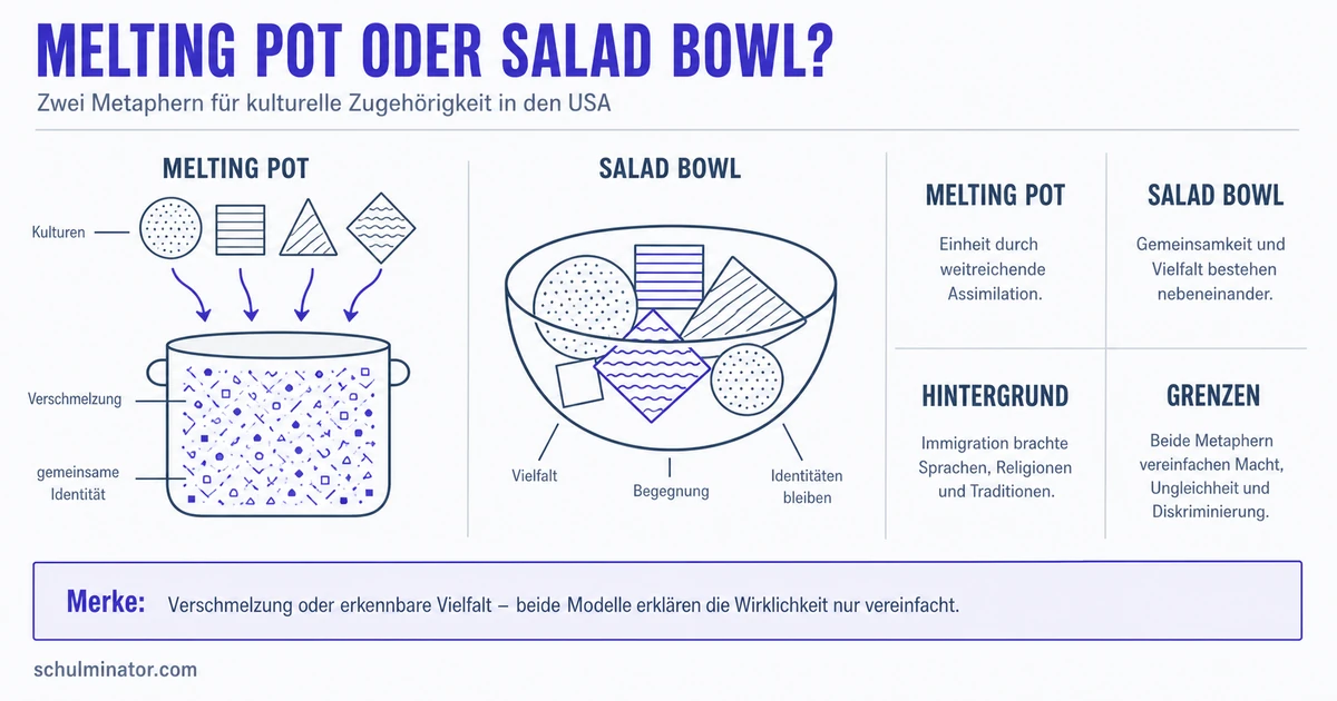 Melting Pot und Salad Bowl einfach erklärt