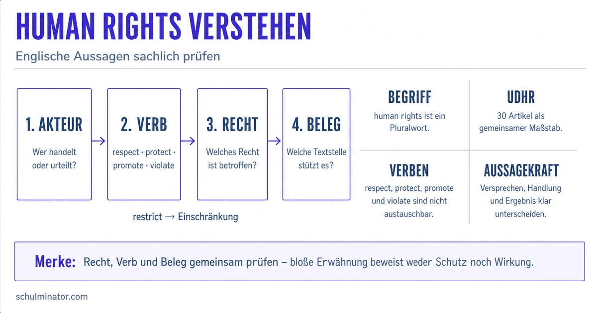 Menschenrechte auf Englisch: Human Rights verstehen