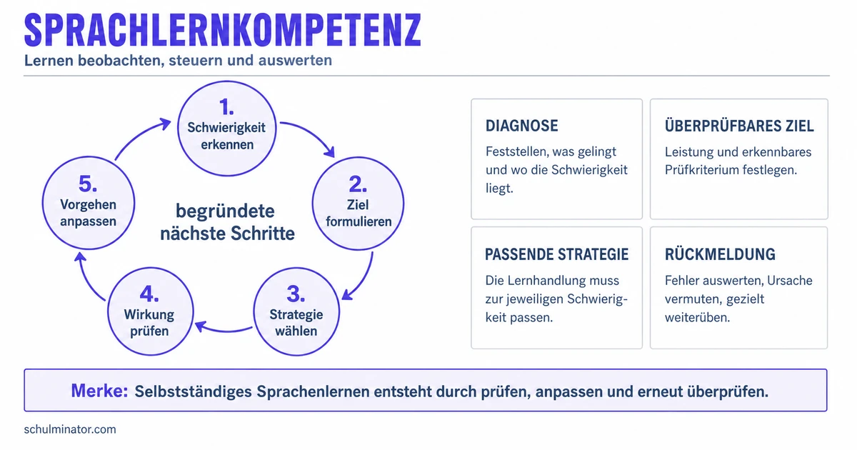 Sprachlernkompetenz Englisch: Lernen selbst steuern