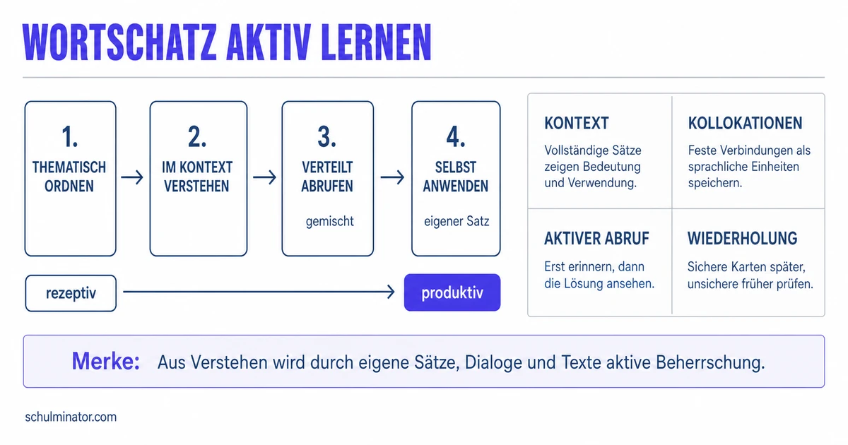 Englischen Wortschatz gezielt erweitern