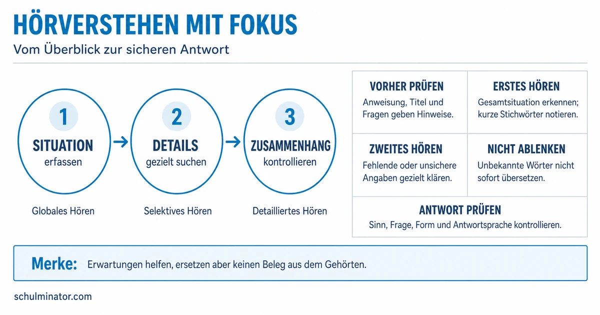 Hörverstehen Französisch: sicher verstehen
