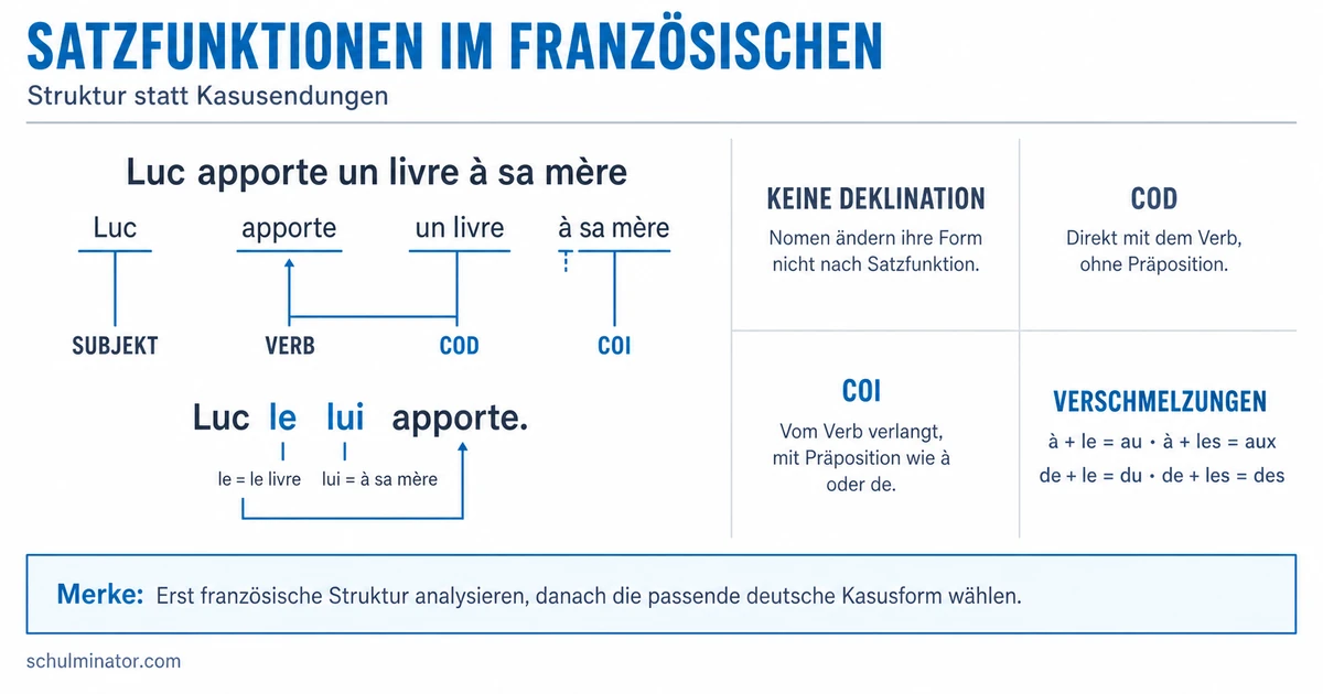 Kasus im Französischen: Satzfunktionen erkennen