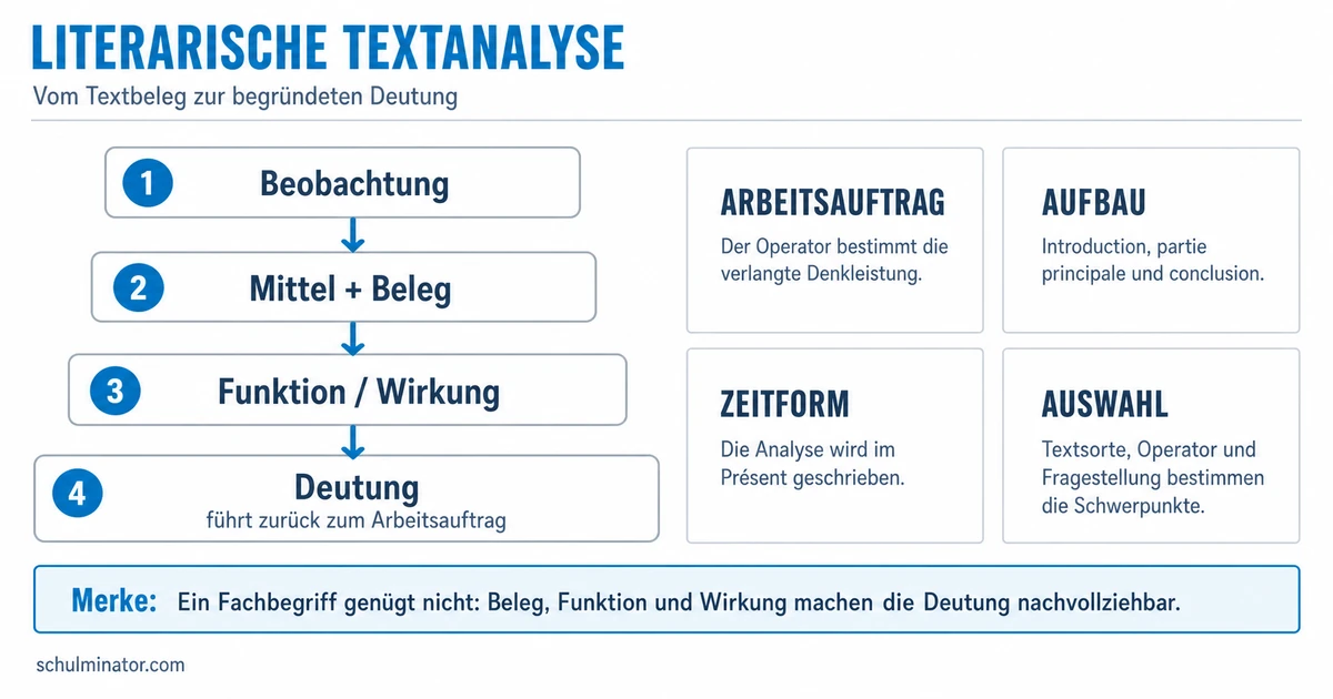 Literarische Textanalyse Französisch: Anleitung